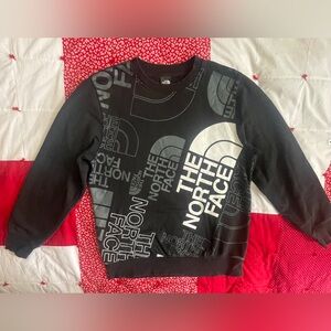 The North Face Kids Black Logo Repeat Graphic Sweatshirt